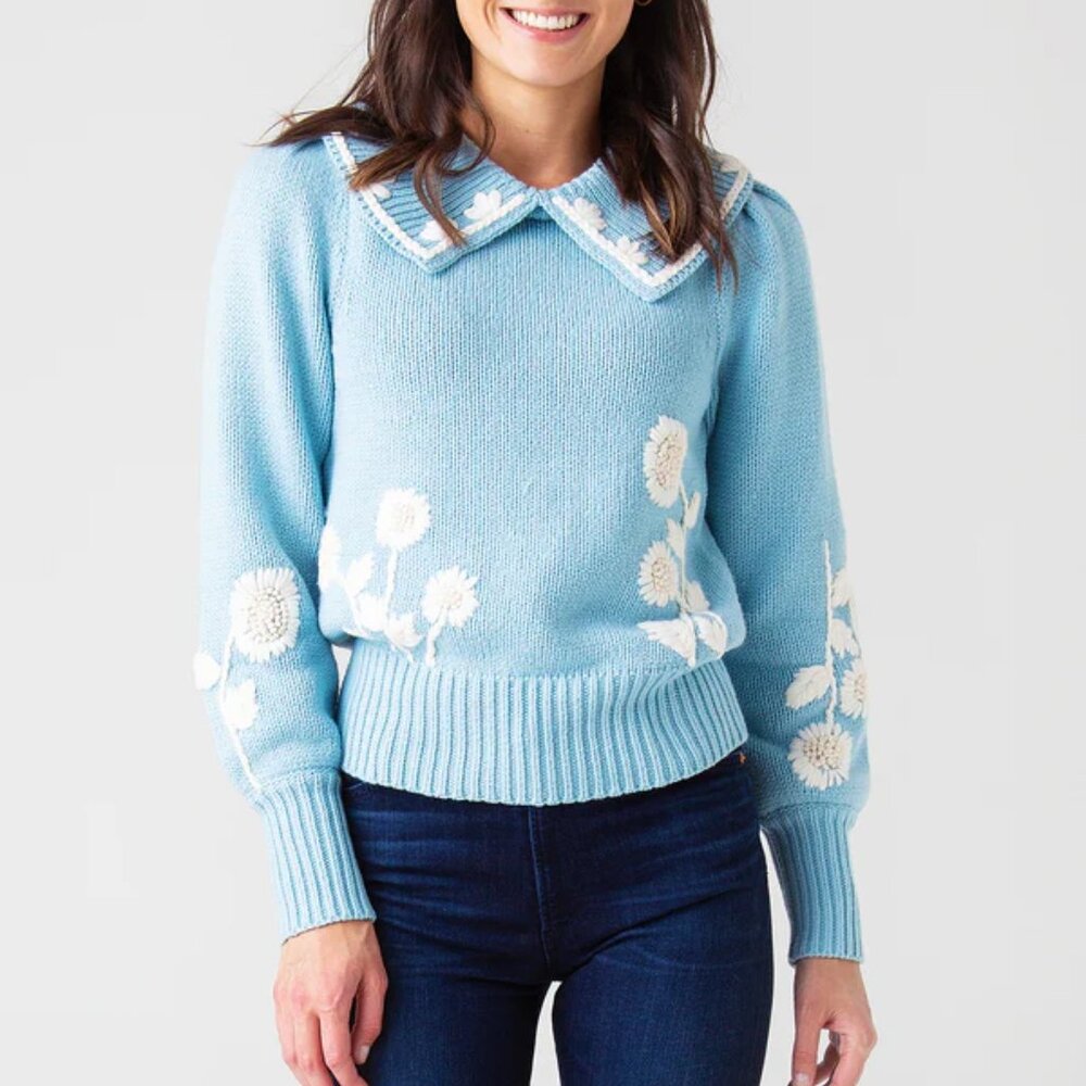 Loveshackfancy Union Collared Pullover Sweater - image 6